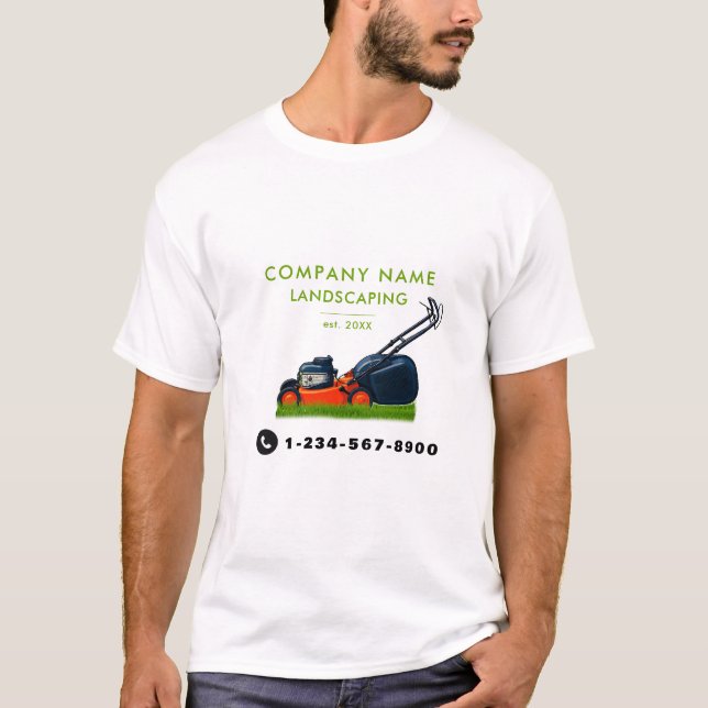 Lawn Mowing Landscaping Garden Lawn Care T-Shirt (Front)