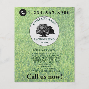 Lawn Mowing Landscaping Garden Lawn Care Tree Flyer