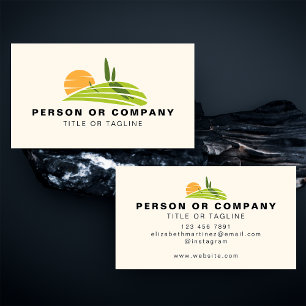Lawn Mowing Landscaping Gardening Services Custom Business Card