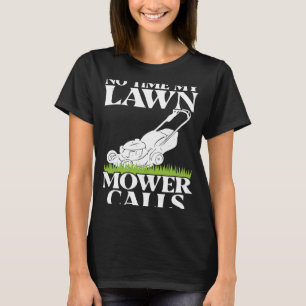 Lawn Mowing Landscaping Mower Farm Gardening Famer T-Shirt