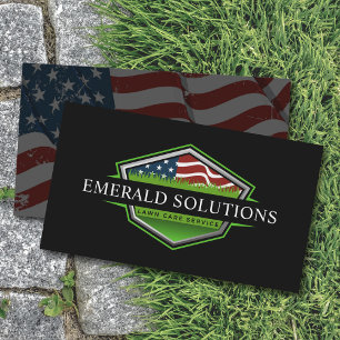 Lawn Mowing Landscaping Yard Service Business Card