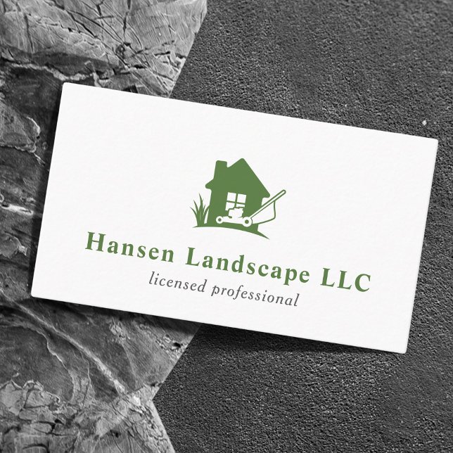 Lawn Mowing Landscaping Yard Service  Business Card (Creator Uploaded)