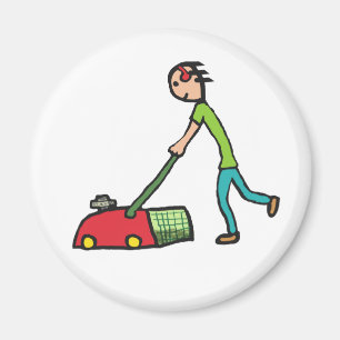 Lawn Mowing Magnet
