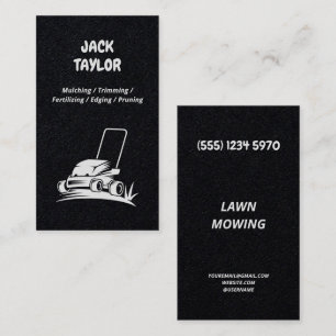 Lawn Mowing Premium Business Card