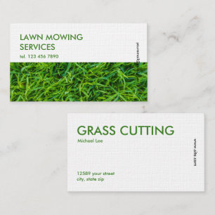 Lawn Mowing Premium Business Card