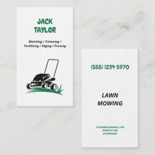 Lawn Mowing Premium Business Card