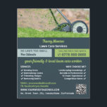 Lawn-Mowing Scene, Lawn Care Services Flyer<br><div class="desc">Lawn-Mowing Scene,  Lawn Care Services Advertising Flyer by The Business Card Store.</div>