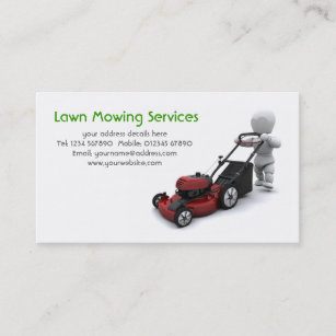 Lawn Mowing Business Cards | Zazzle UK