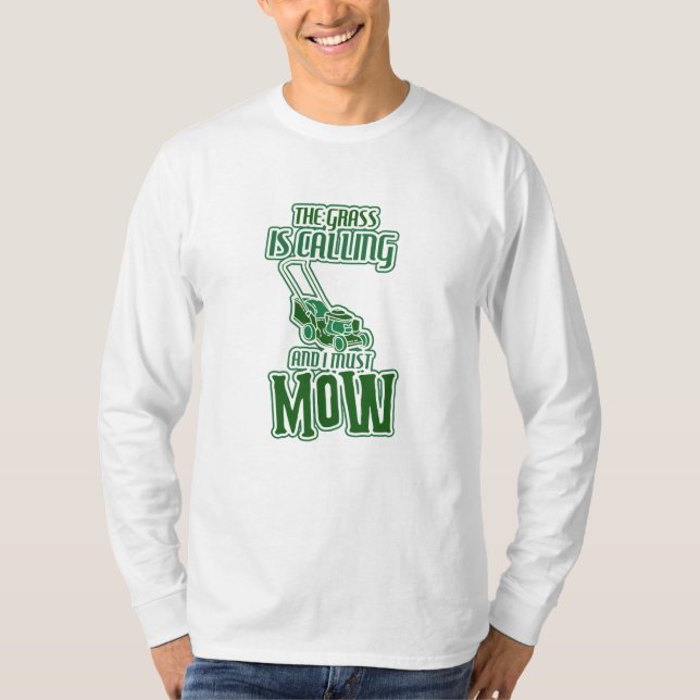 Lawn Mowing T-Shirt (Front)