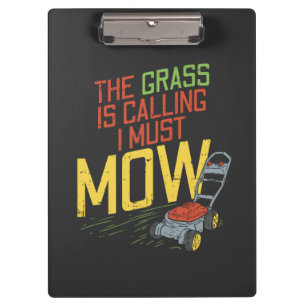 Lawn Mowing - The Grass is calling Clipboard