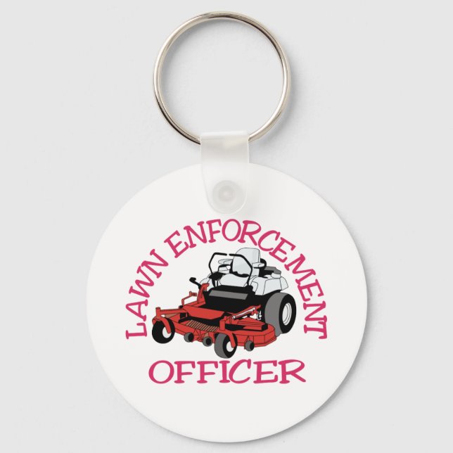 Lawn Officer Key Ring (Front)