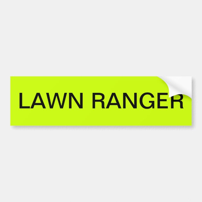 LAWN RANGER BUMPER STICKER (Front)
