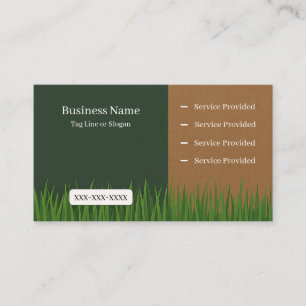 Lawn Service Business Card