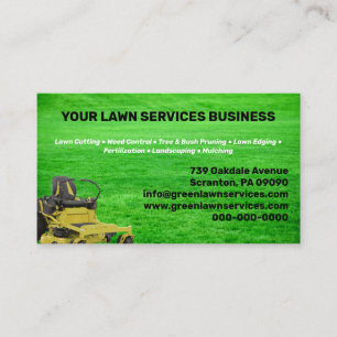 Lawn Service Company Business Card