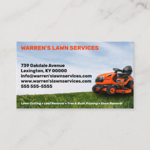 Lawn Service Company  Business Card