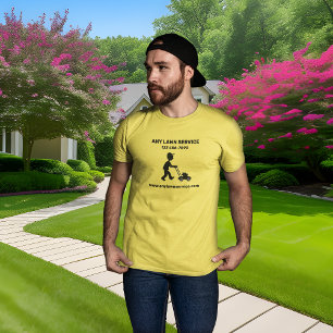 Lawn Service Company Yellow T-Shirt