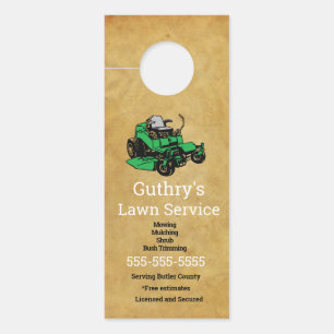 Lawn Service Door Hanger