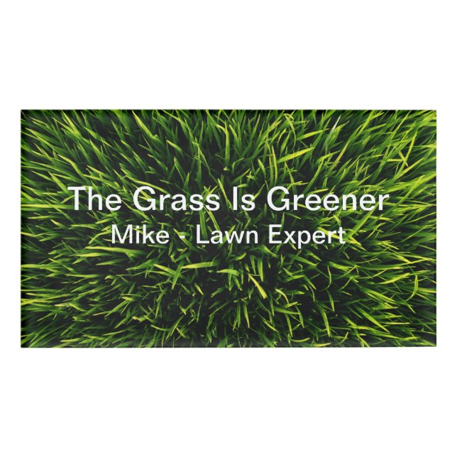 Lawn Service Field Staff Name Tags (Front)
