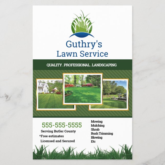 Lawn Service Flyer (Front)