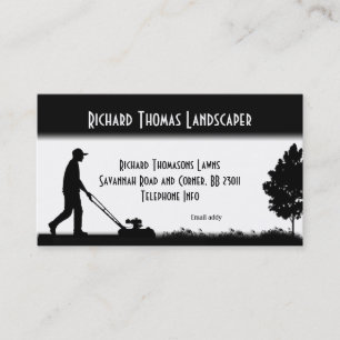 Lawn Service Landscape Business Card