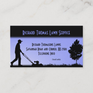 Lawn Service Landscape  Business Card