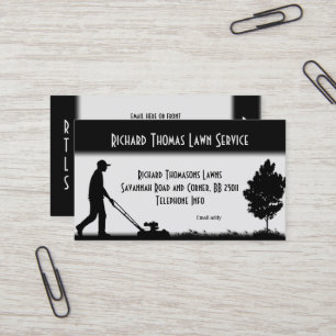 Lawn Service Landscape G Business Card