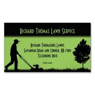 Lawn Service Landscape Magnetic Business Magnetic Business Card