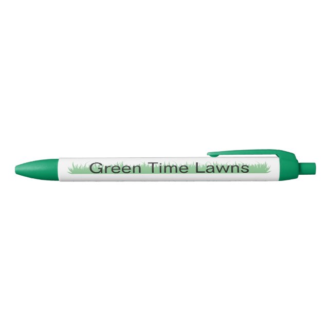 Lawn Service Promotional Black Ink Pen (Top)