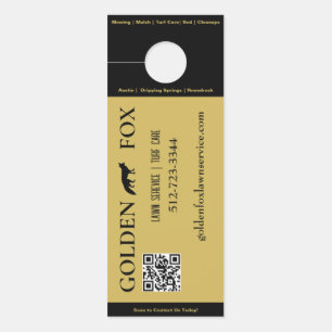 Lawn Service QR Code Estimate Door Hanger