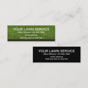 Lawn Service Simple Budget Business Cards