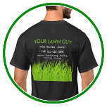 Lawn Service Simple Work Shirts<br><div class="desc">Simple lawn care and landscaping service work shirts with green grass and text you can customise online.  Budget friendly with high quality printing  you can wear wherever the job takes you.</div>
