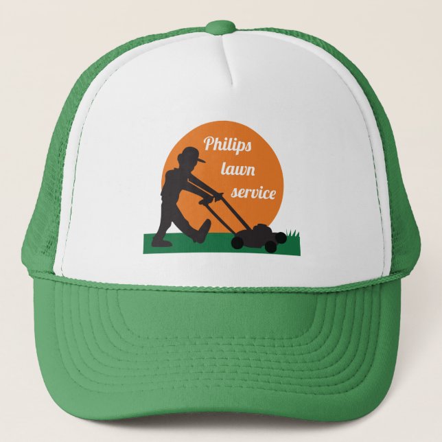 Lawn Service Trucker Hat (Front)