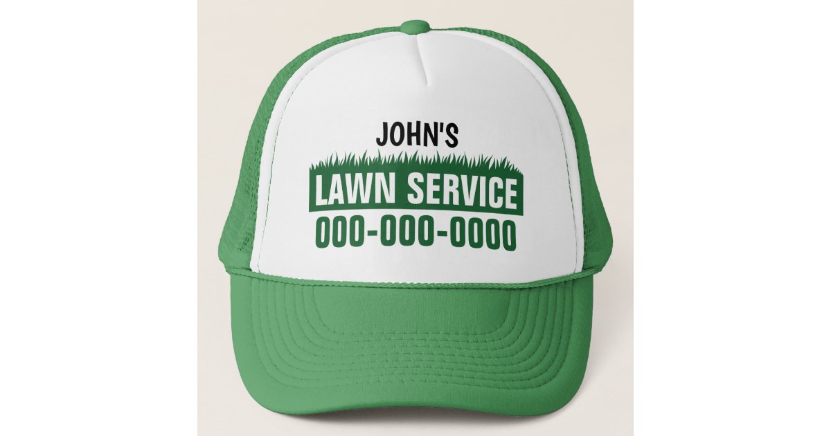 Lawn Service Trucker Hat Zazzle