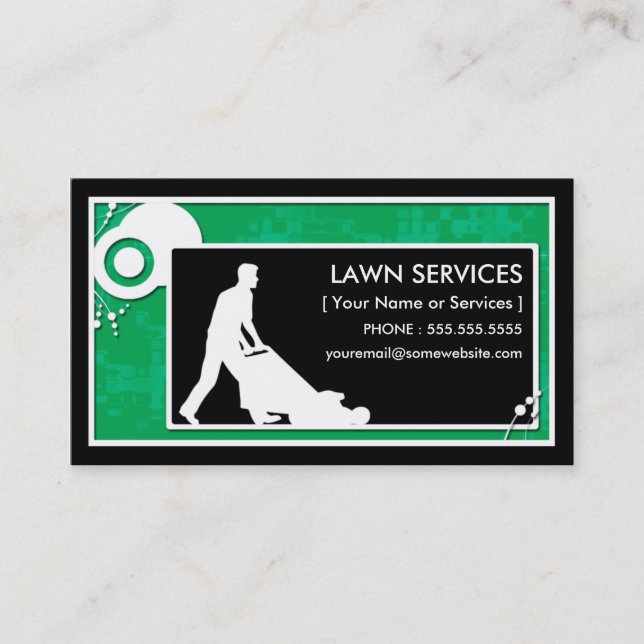 lawn services LOYALTY PUNCH CARD (Front)