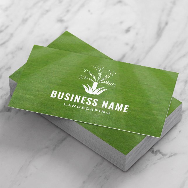 Lawn Sprinkler & Irrigation System Professional Business Card (Creator Uploaded)