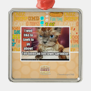 Lawn Sprinklur Timer Metal Tree Decoration