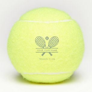 Lawn Tennis Club Name Rackets Motif Team Custom Balls
