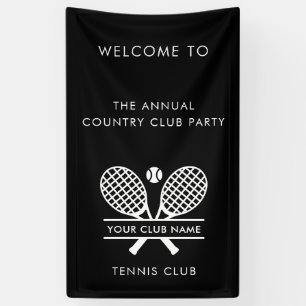 Lawn Tennis Country Club Name Team Events Custom Banner