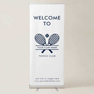 Lawn Tennis Country Club Welcome Custom Retractable Banner