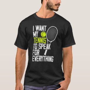 Lawn Tennis Game Racket Sport Tennis T-Shirt