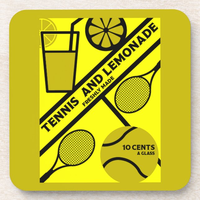 Lawn Tennis Player Graphic Art    Coaster (Front)
