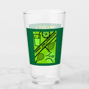 Lawn Tennis Player Graphic Art  Glass