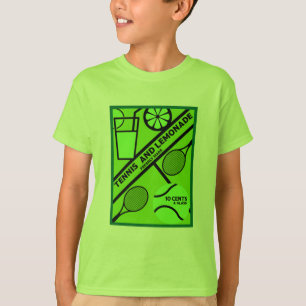 Lawn Tennis Player Graphic Art T-Shirt