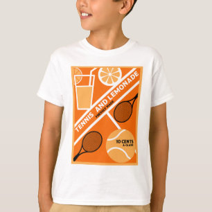 Lawn Tennis Player Graphic Art  T-Shirt
