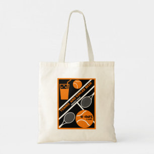 Lawn Tennis Player Graphic Art  Tote Bag