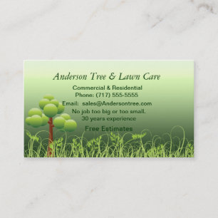 Lawn & Tree Service Business Card
