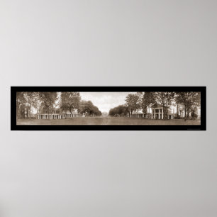 Lawn University of Virginia Huge Photo 1911 Poster