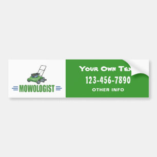 Lawn Yard Mowing, Mow Lawns, Landscaping Lawn Care Bumper Sticker