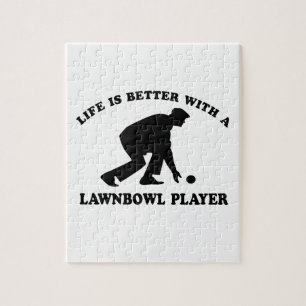 Lawnbowling vector designs jigsaw puzzle