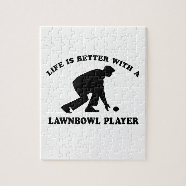 Lawnbowling vector designs jigsaw puzzle (Vertical)